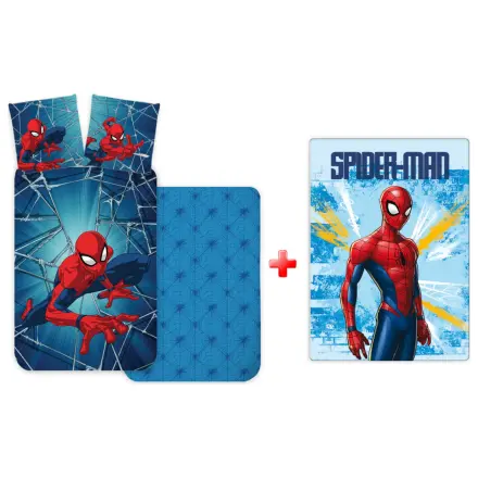 Spider-Man Light předškolní povlečení na peřinu pro děti a fleecová deka sada fotografii produktu