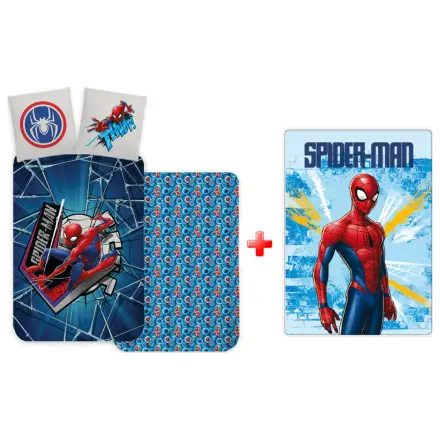 Spider-Man Light Thwip sada povlečení na peřinu a fleecové deky pro děti a předškoláky fotografii produktu