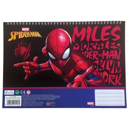 Spider-Man Miles Morales A4 Spirálový skicák 40 listů s nálepkami fotografii produktu