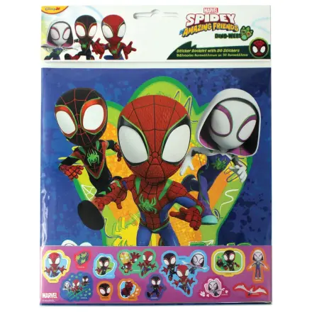 Spider-Man Spidey Dino-Webs album na samolepky s 50 samolepkami fotografii produktu