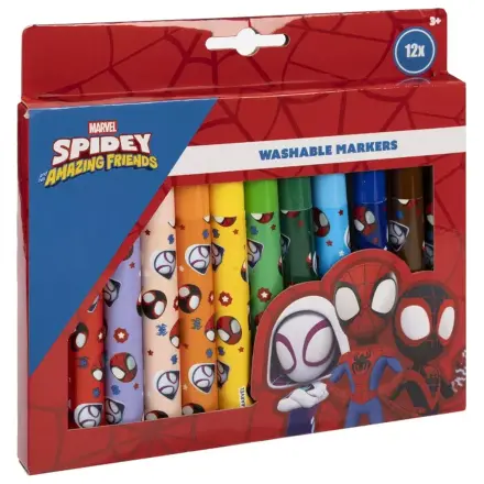 Spider-Man Spidey Pratelné fixy na textil 12 ks fotografii produktu