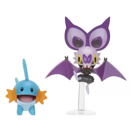 Pokémon Figure 2-Pack Mudkip & Noibat se stojanem 8 cm fotografii produktu