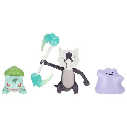 Pokémon Battle Figure Set akční figurky Bulbasaur, Ditto & Alolan Marowak (3 kusy) fotografii produktu