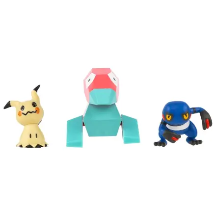 Pokémon Battle Figure 3-balení Mimikyu, Porygon & Croagunk fotografii produktu