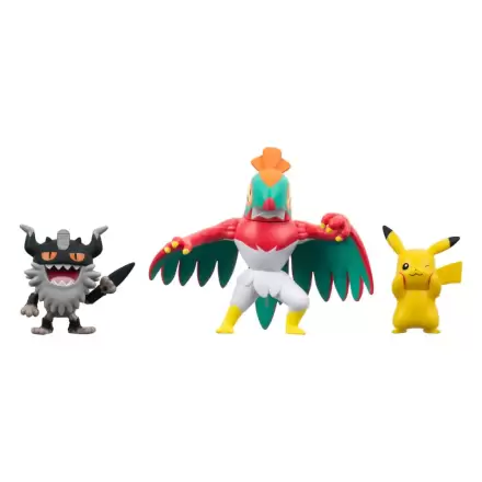 Pokémon Battle sada figurek 3 balení Pikachu #8, Perrserker, Hawlucha 5 cm fotografii produktu