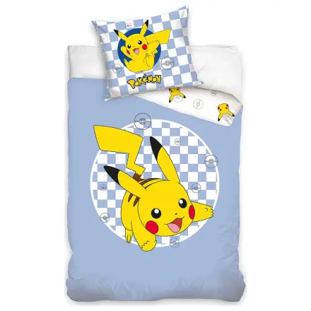 Pokemon kostkovaný povlak na přikrývku fotografii produktu