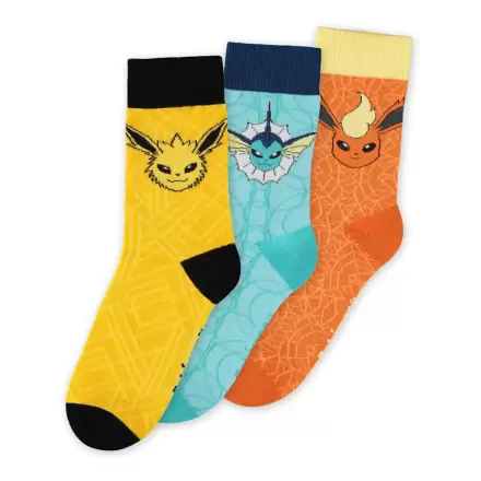 Pokémon Ponožky 3-Pack Eevee Evolution 39-42 termékfotója