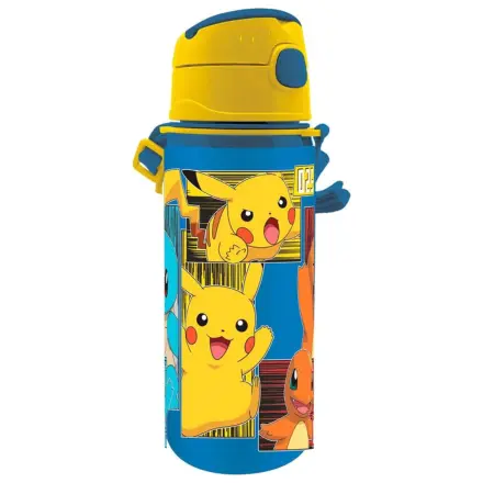 Pokémon Electric hliníková lahev s brčkem s ramínkem 600 ml fotografii produktu