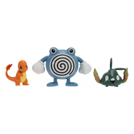 Pokémon First Partner Battle Figure Set Sada figurek 3-Pack Charmander, Trubbish & Poliwhirl fotografii produktu