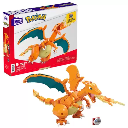 Pokémon Mega Construx Wonder Builders stavebnice Charizard 10 cm termékfotója