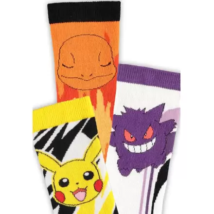 Pokémon Ponožky 3-Pack Pikachu, Charmander, Gengar 43-46 termékfotója