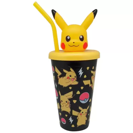 Pokemon Pikachu 3D nástavec hůlka hrneček 500ml fotografii produktu