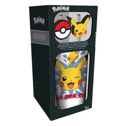 Pokémon skleněný pohár se slámkami Pikachu 485 ml termékfotója