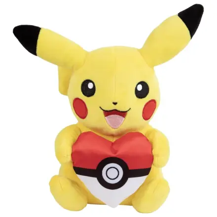 Pokémon Pikachu s Poké Ball srdcem plyšák 20 cm fotografii produktu