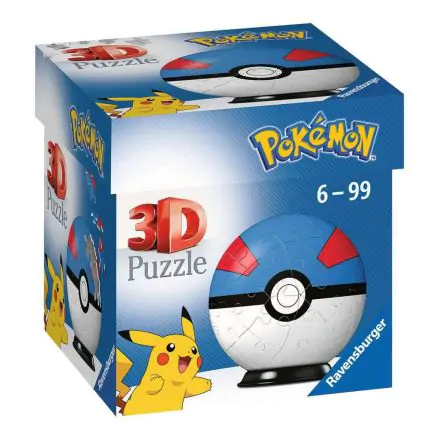 Pokémon 3D Puzzle Pokéballs: Great Ball (55 dílků) termékfotója