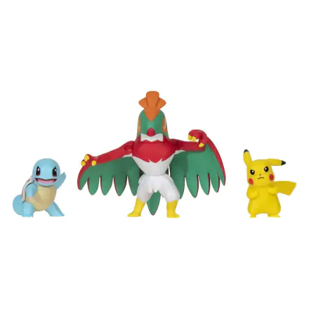 Pokémon Select Battle Figurka Pikachu, Squirtle, Hawlucha 7,5 cm fotografii produktu