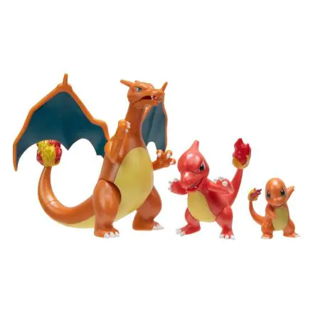 Pokémon Select akční figurky 3-balení Evolution Charmander, Charmeleon, Charizard fotografii produktu