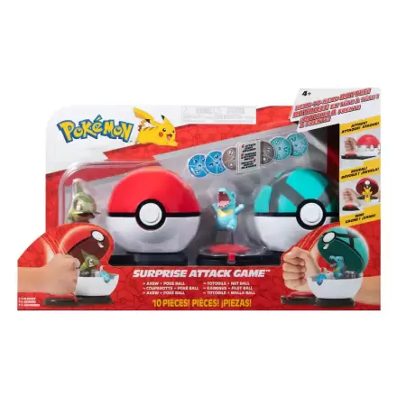 Pokémon Surprise Attack Hra Axew & Poké Ball vs. Totodile & Net Ball fotografii produktu