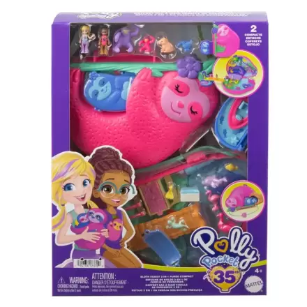 Polly Pocket Rodina lenochodů 2 v 1 truhla s hrací sadou fotografii produktu