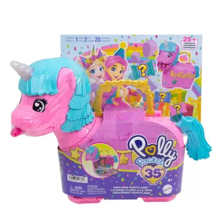 Polly Pocket Partyland Unicorn truhla sada na hraní fotografii produktu