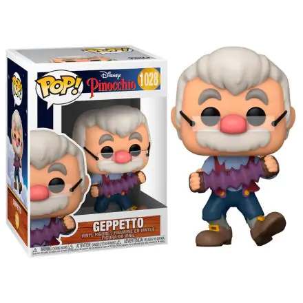 Pinocchio 80th Anniversary POP! Disney Vinylová figurka Geppetto s Akordeonem 9 cm termékfotója