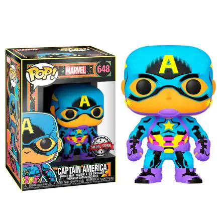 Marvel POP! Marvel Black Light vinylová figurka Captain America 9 cm termékfotója