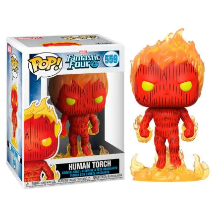 Fantastic Four POP! Marvel Vinylová figurka Human Torch 9 cm fotografii produktu