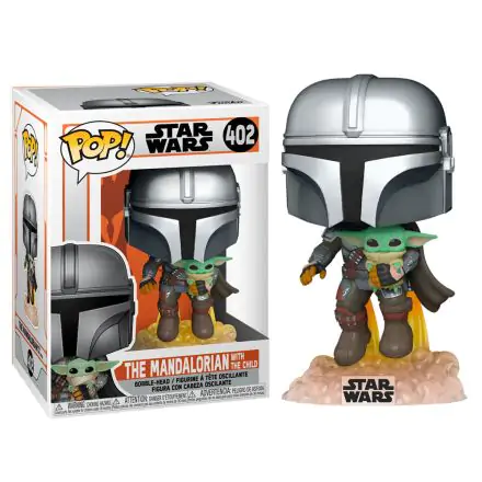 Star Wars The Mandalorian POP! TV Vinylová figurka Mando Létající s Jet Packem 9 cm termékfotója