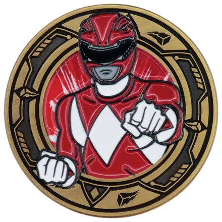 Power Rangers sběratelská mince Red Ranger Limitovaná edice fotografii produktu