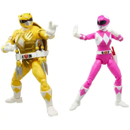 Power Rangers x TMNT Lightning Collection akční figurky 2022 Morphed April O'Neil a Michelangelo fotografii produktu