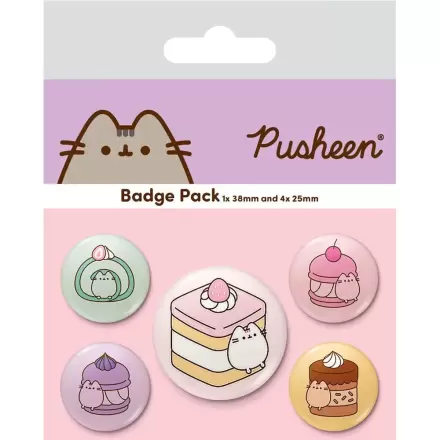 Pusheen Sada 5 odznaků fotografii produktu