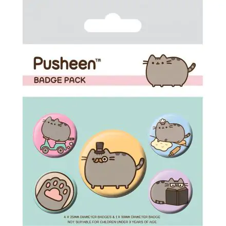 Pusheen Odznaky s připínáčkem 5-Pack Fancy fotografii produktu