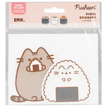 Pusheen Sushi Roll sada 2 vinylových nálepek fotografii produktu