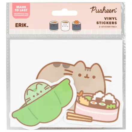 Pusheen Sushi Roll sada 2 vinylových nálepek fotografii produktu