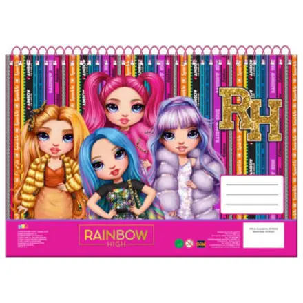 Rainbow High A/4 spirálový skicák, 30 listů fotografii produktu