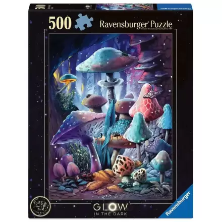 Ravensburger Svítící Puzzle ve Tmě Moonlight Mushrooms (500 dílků) fotografii produktu