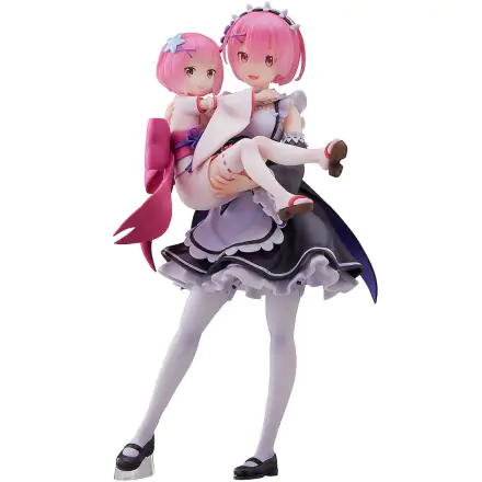 Re:Zero Starting Life in Another World PVC socha 1/7 Ram & Childhood Ram 23 cm termékfotója