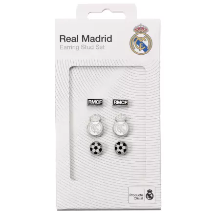 Real Madrid sada 3 párů náušnic fotografii produktu