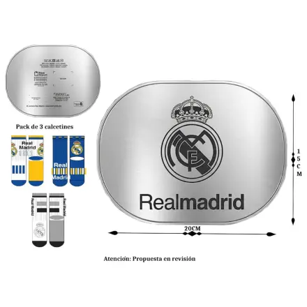 Real Madrid pack 3 páry ponožek fotografii produktu