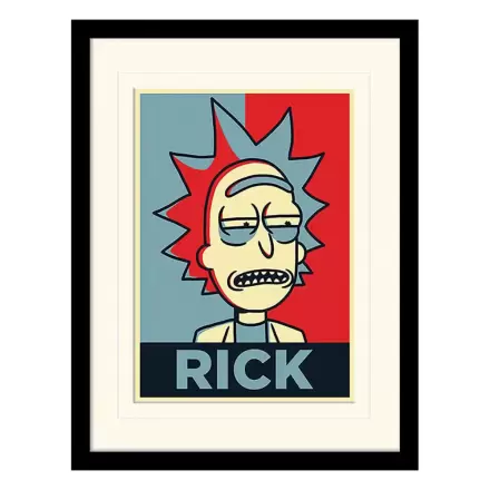 Rick and Morty Collector Print Zarámovaný Plakát Rick Campaign (bílé pozadí) fotografii produktu