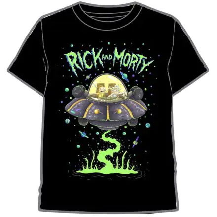 Rick and Morty Spaceship dospělé tričko fotografii produktu