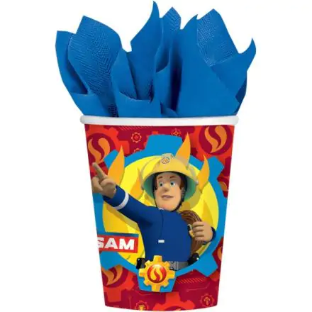 Fireman Sam papírové kelímky 8 ks 250 ml fotografii produktu