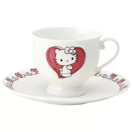 Sanrio Bone China Hrnek a Talíř Set Hello Kitty fotografii produktu