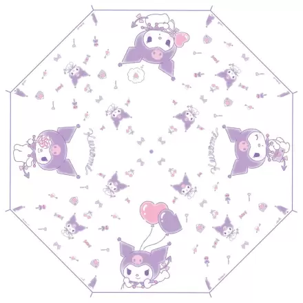 Sanrio Vycházková deštníková hůl Kuromi Kawaii Průhledná fotografii produktu