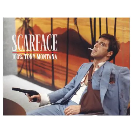 Scarface Tony Montana skleněný plakát fotografii produktu