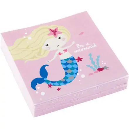 Mermaid ubrousky, balení 20 kusů, 24,7*24,7 cm fotografii produktu