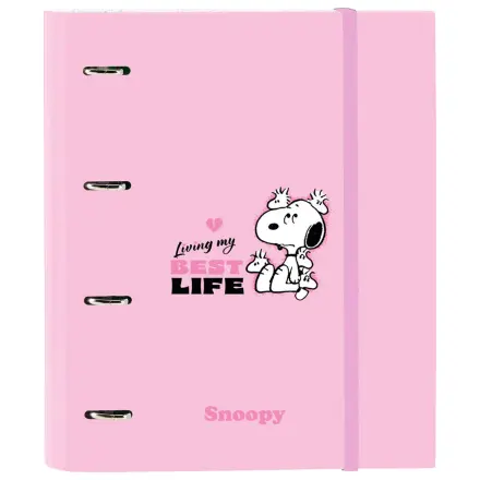 Snoopy A4 kartonový kroužkový pořadač se 4 kroužky a listy fotografii produktu