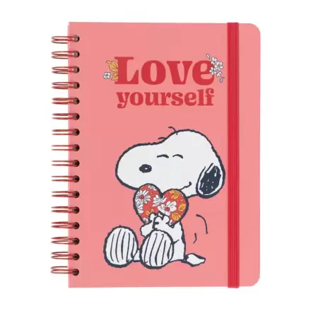 Snoopy Love Yourself zápisník A5 termékfotója