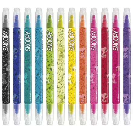 Snoopy Peanuts sada 12 mazacích fixů fotografii produktu