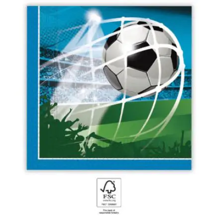 Ubrusy pro fotbalové fanoušky 20 kusů 33x33 cm FSC fotografii produktu